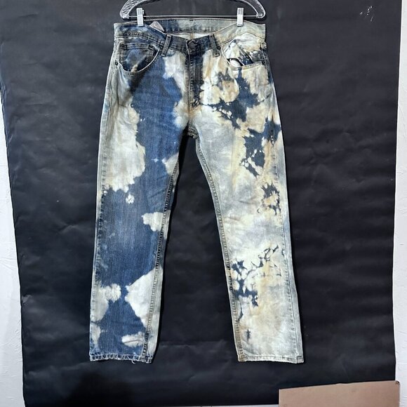 Levis 559 Jeans Acid Wash Denim 34x32  Bleached - Picture 1 of 7